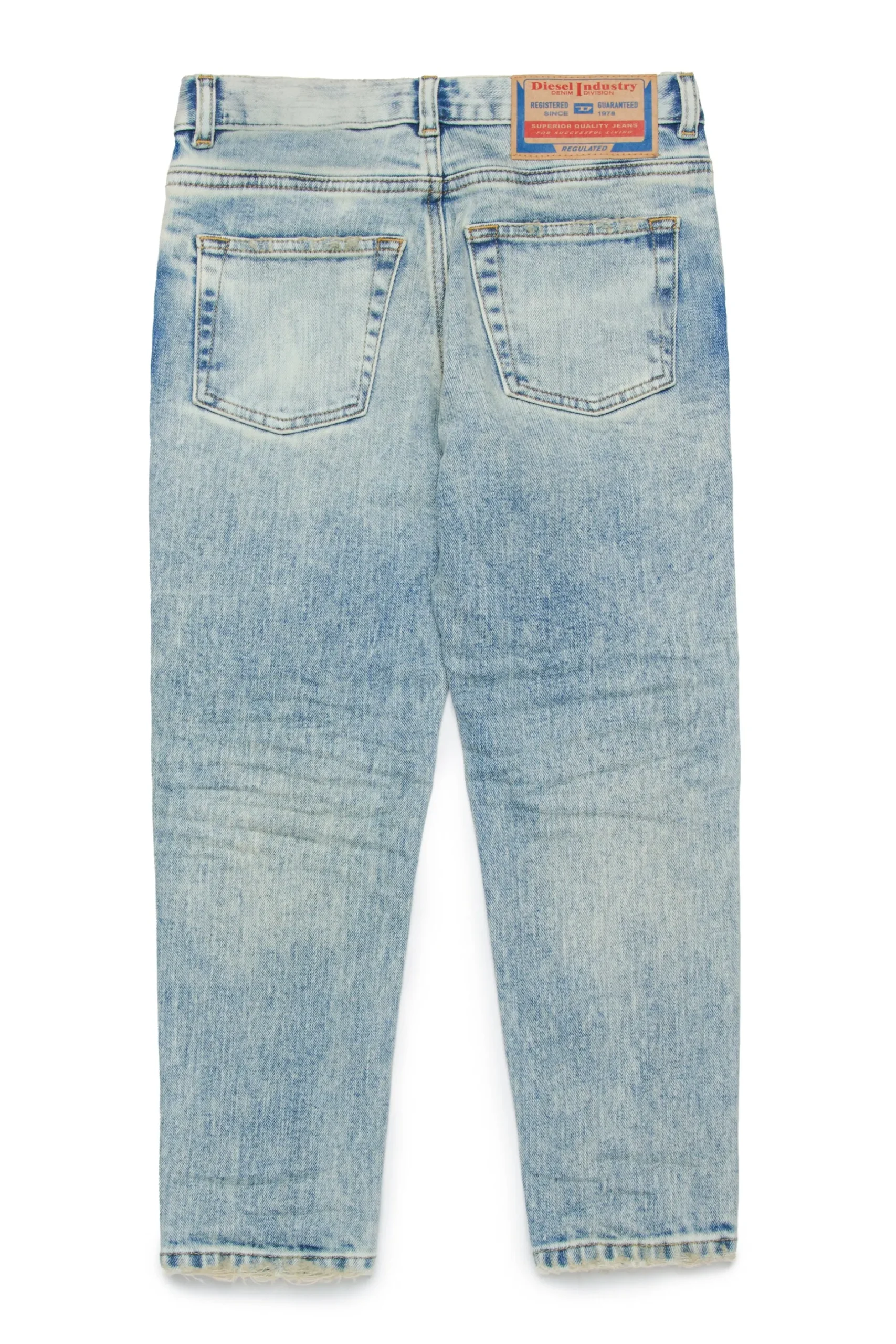 DIESEL Jeans tapered marmorizzato con strappi - D-Lucas | Bambino Denim-Mania | Denim-Mania