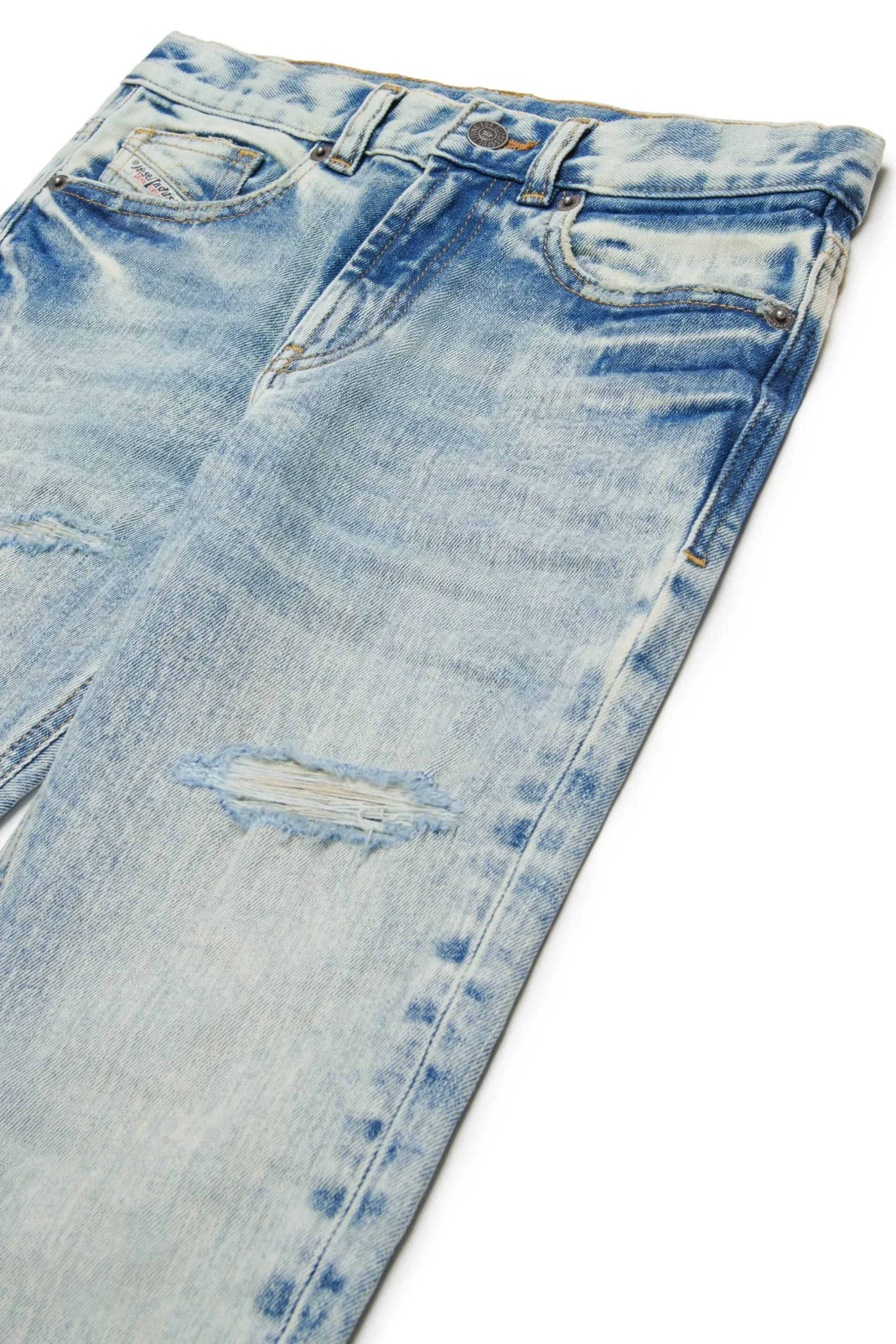DIESEL Jeans tapered marmorizzato con strappi - D-Lucas | Bambino Denim-Mania | Denim-Mania