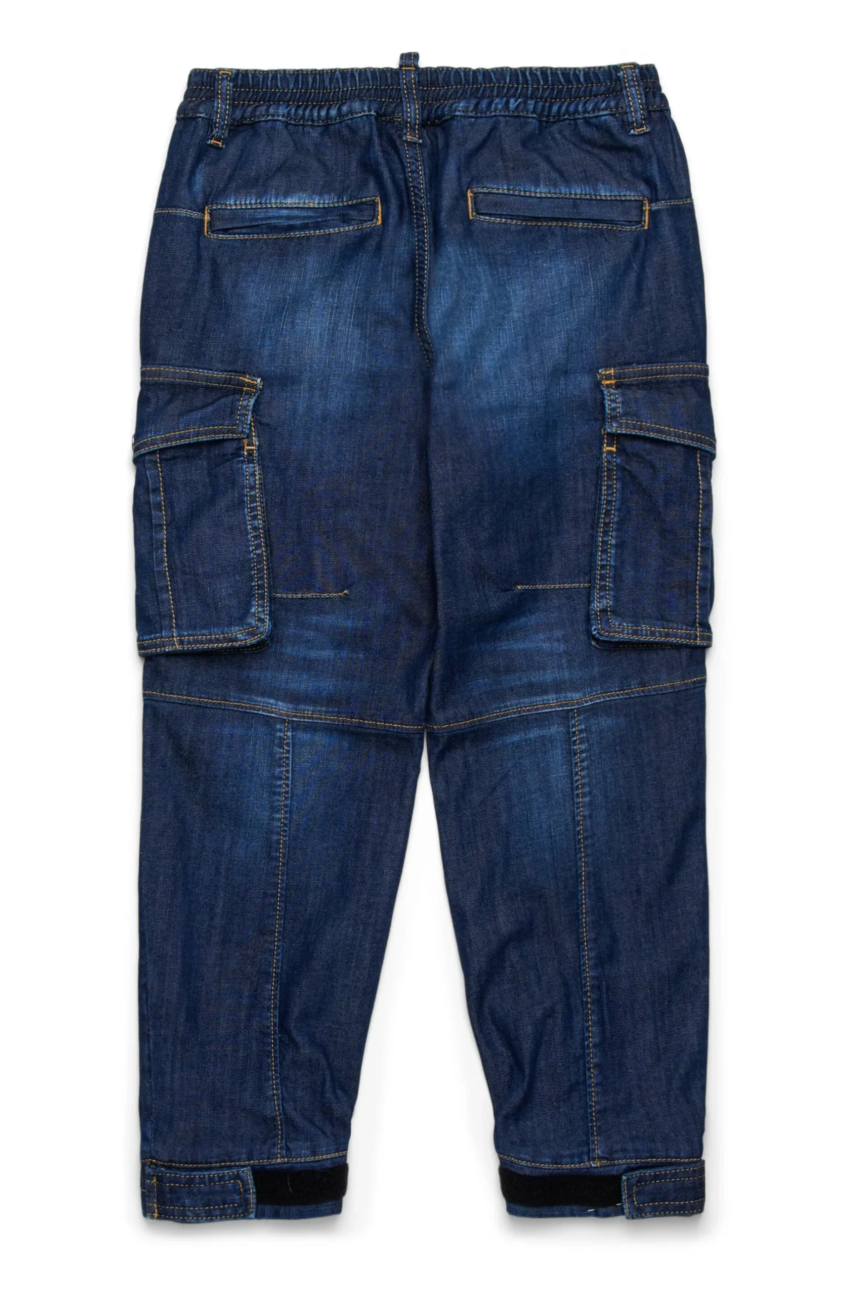 DSQUARED2 Jeans tapered scuro con tasche cargo | Bambino Denim-Mania | Denim-Mania