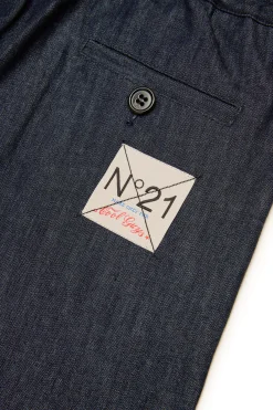 N°21 Jeans wide leg in denim chambray | Bambino Party Looks | Party Looks