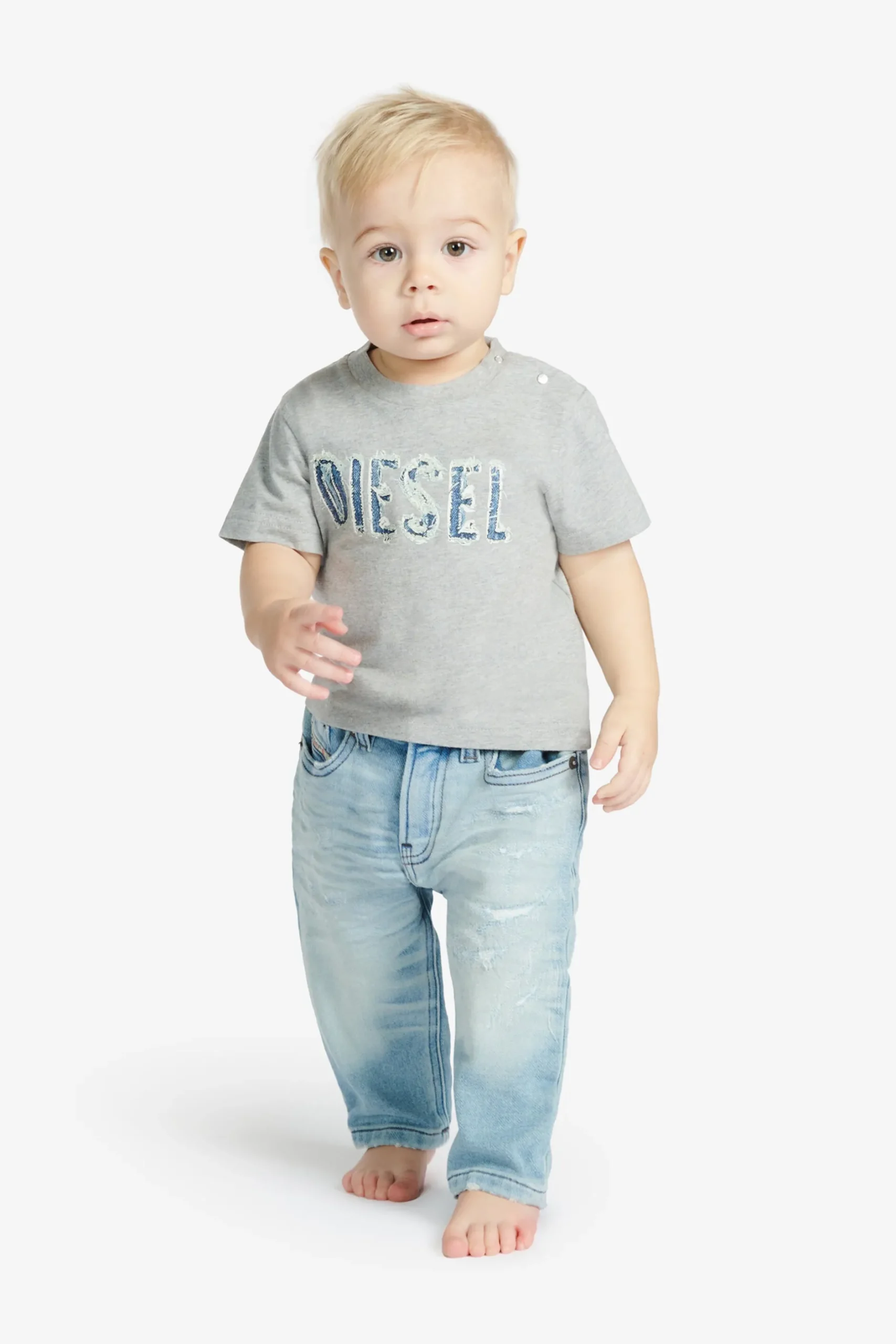 DIESEL JoggJeans® regular chiaro con rotture - D-Gale-B | Bambino Jeans | Denim-Mania