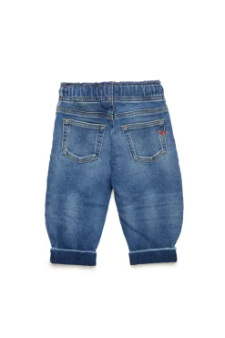 DIESEL JoggJeans® relaxed blu medio con rotture - D-Marcie-B | Bambino Jeans | Denim-Mania