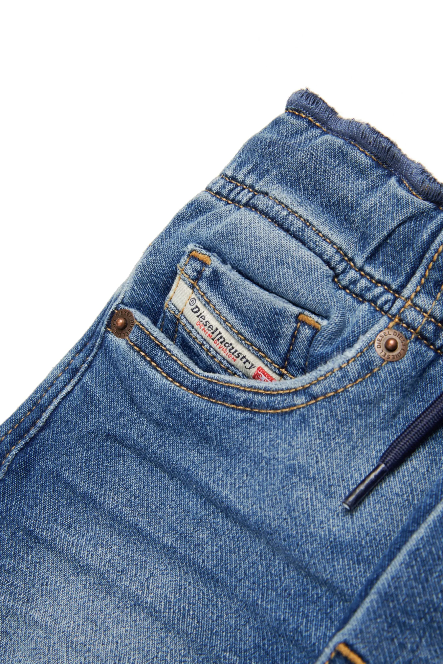 DIESEL JoggJeans® relaxed blu medio con rotture - D-Marcie-B | Bambino Jeans | Denim-Mania