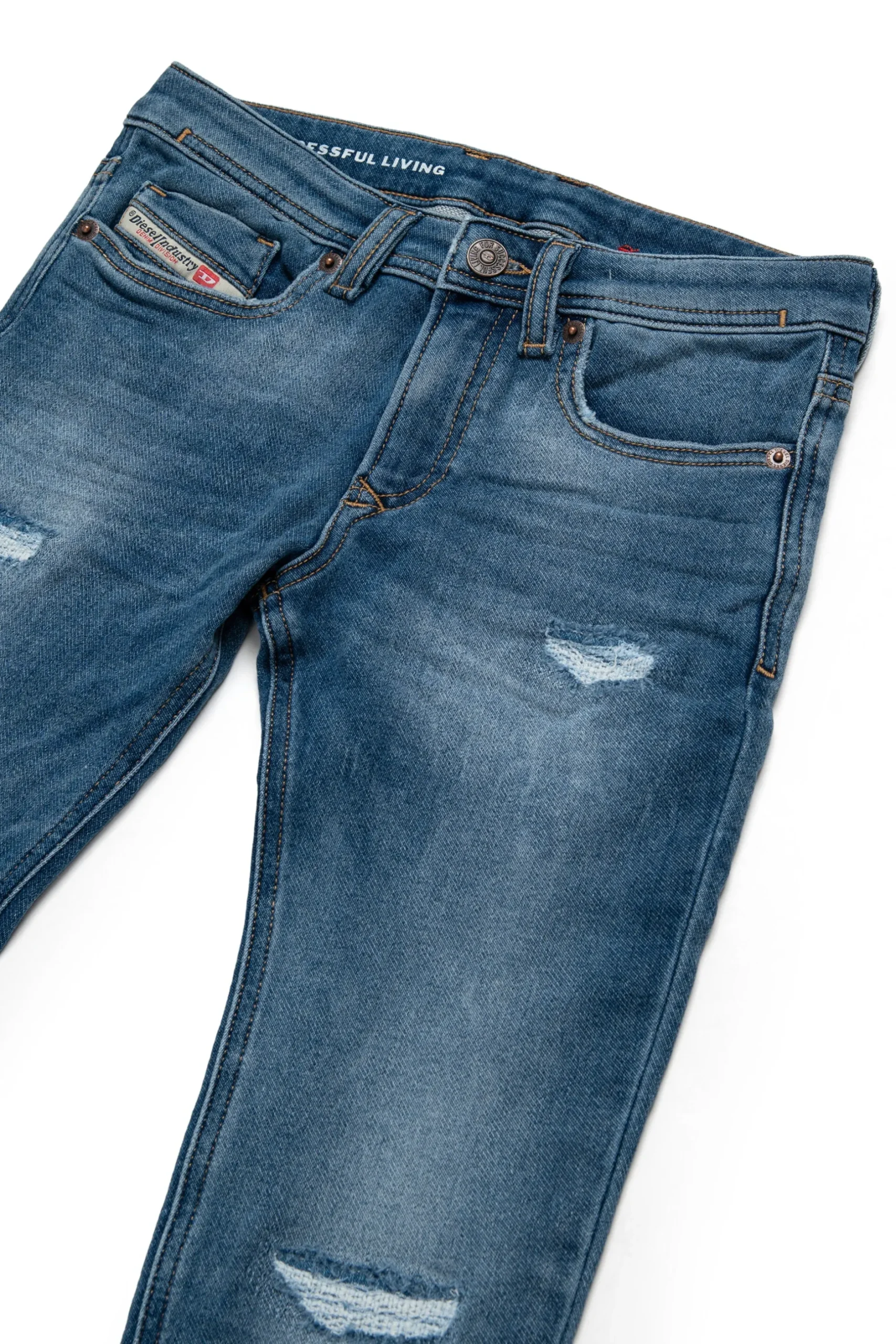 DIESEL JoggJeans® skinny blu medio con rotture - 1979 Sleenker | Bambino Denim-Mania | Denim-Mania