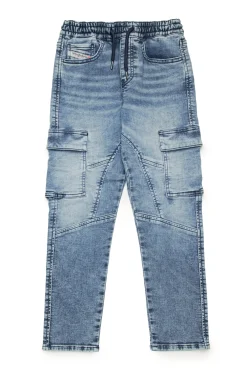 DIESEL JoggJeans® straight blu medio stile cargo - D-Ursy | Bambino Jeans | Denim-Mania