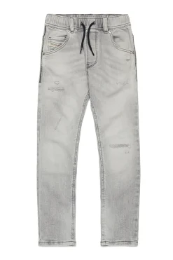 DIESEL JoggJeans® tapered grigio con strappi - Krooley | Bambino Denim-Mania | Denim-Mania