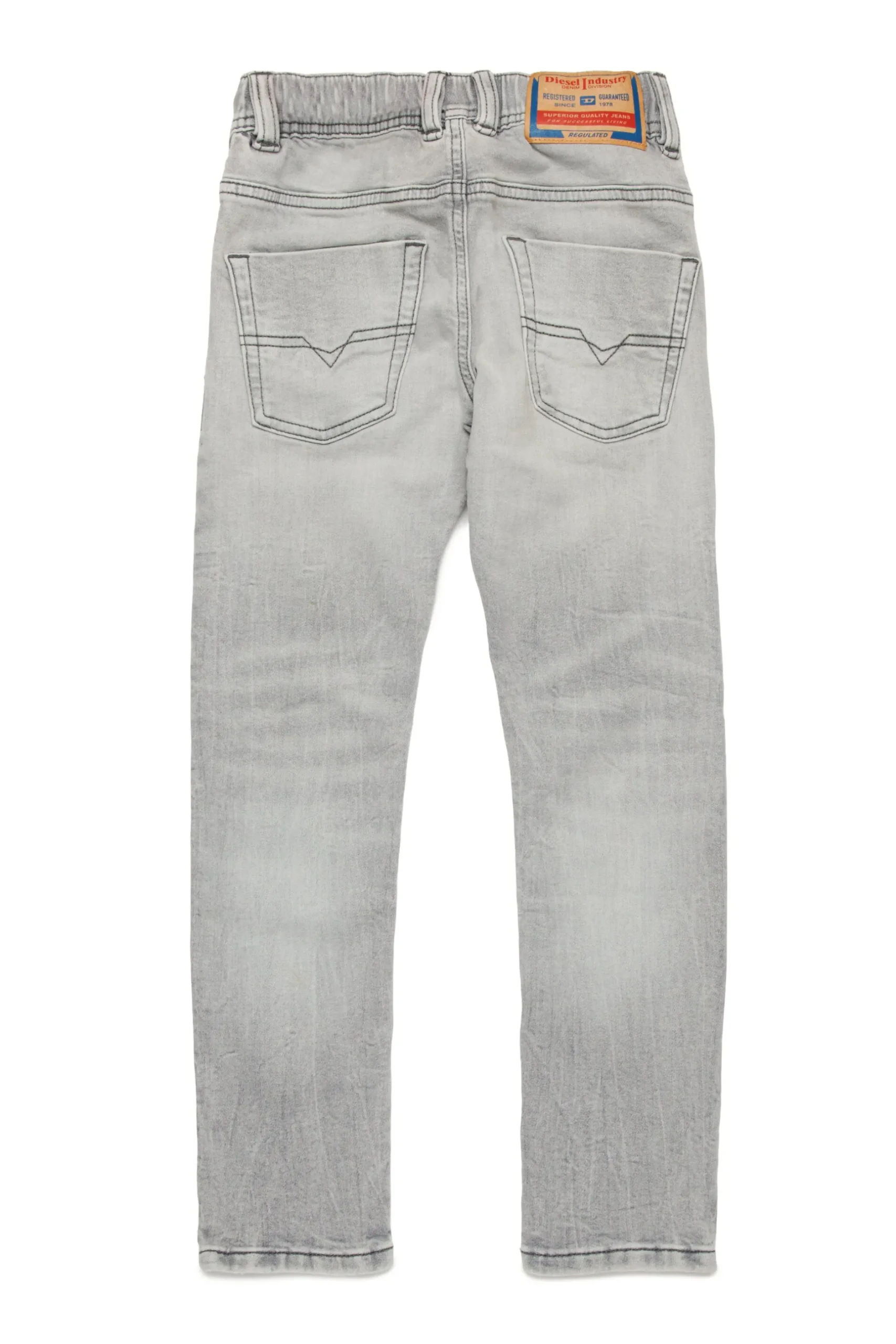 DIESEL JoggJeans® tapered grigio con strappi - Krooley | Bambino Denim-Mania | Denim-Mania