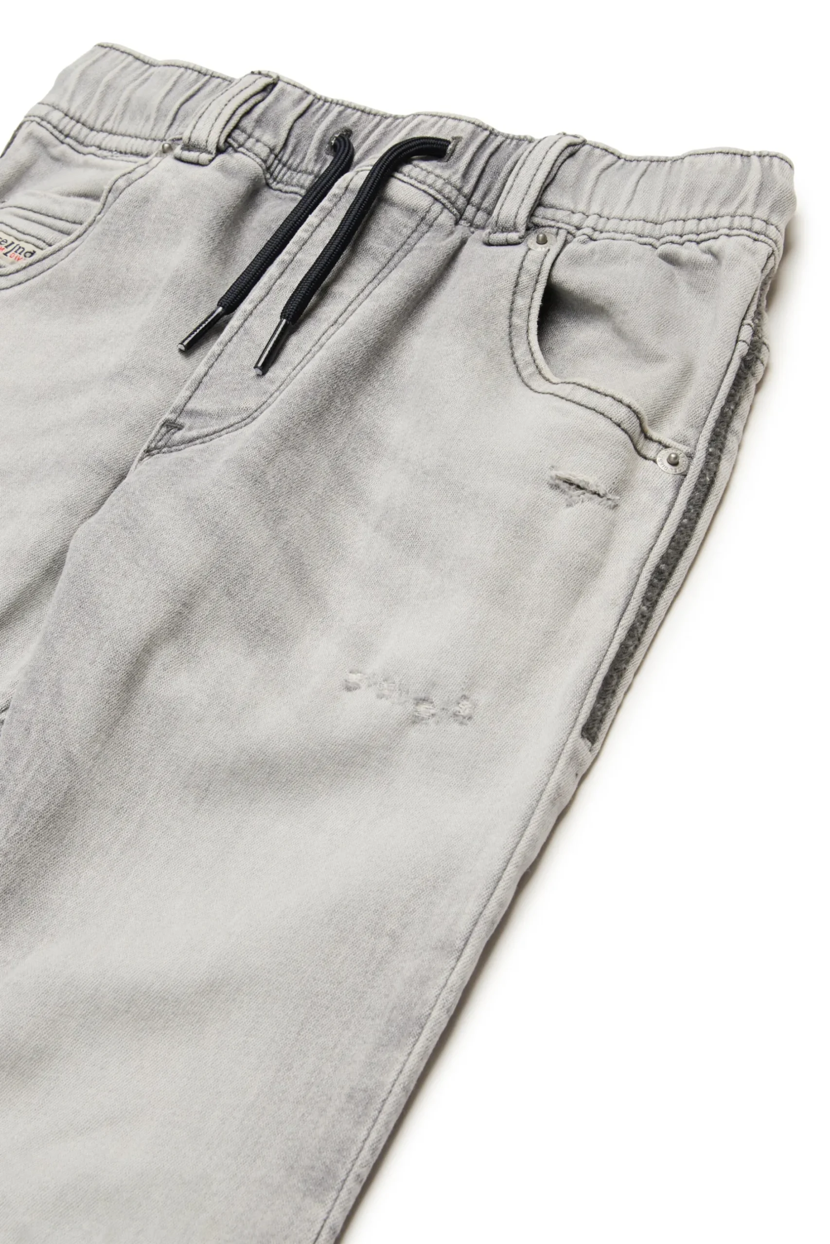 DIESEL JoggJeans® tapered grigio con strappi - Krooley | Bambino Denim-Mania | Denim-Mania