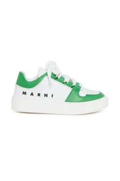 MARNI Leather low trainers colorblock | Bambino Sneakers | Sneakers