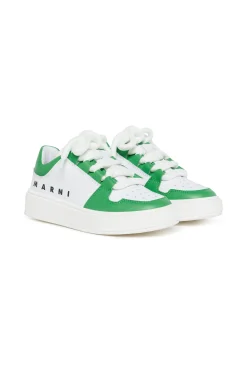 MARNI Leather low trainers colorblock | Bambino Sneakers | Sneakers