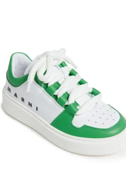 MARNI Leather low trainers colorblock | Bambino Sneakers | Sneakers