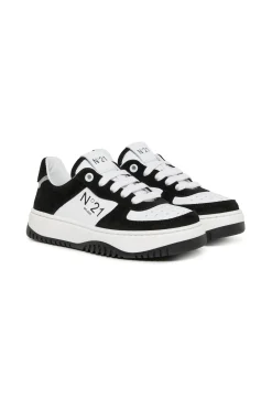 N°21 Leather low trainers with logo | Bambino Sneakers | Sneakers