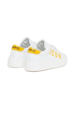 DSQUARED2 Leather low trainers with ICON logo | Bambino Sneakers | Sneakers