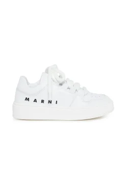MARNI Leather low trainers with logo | Bambino Sneakers | Sneakers