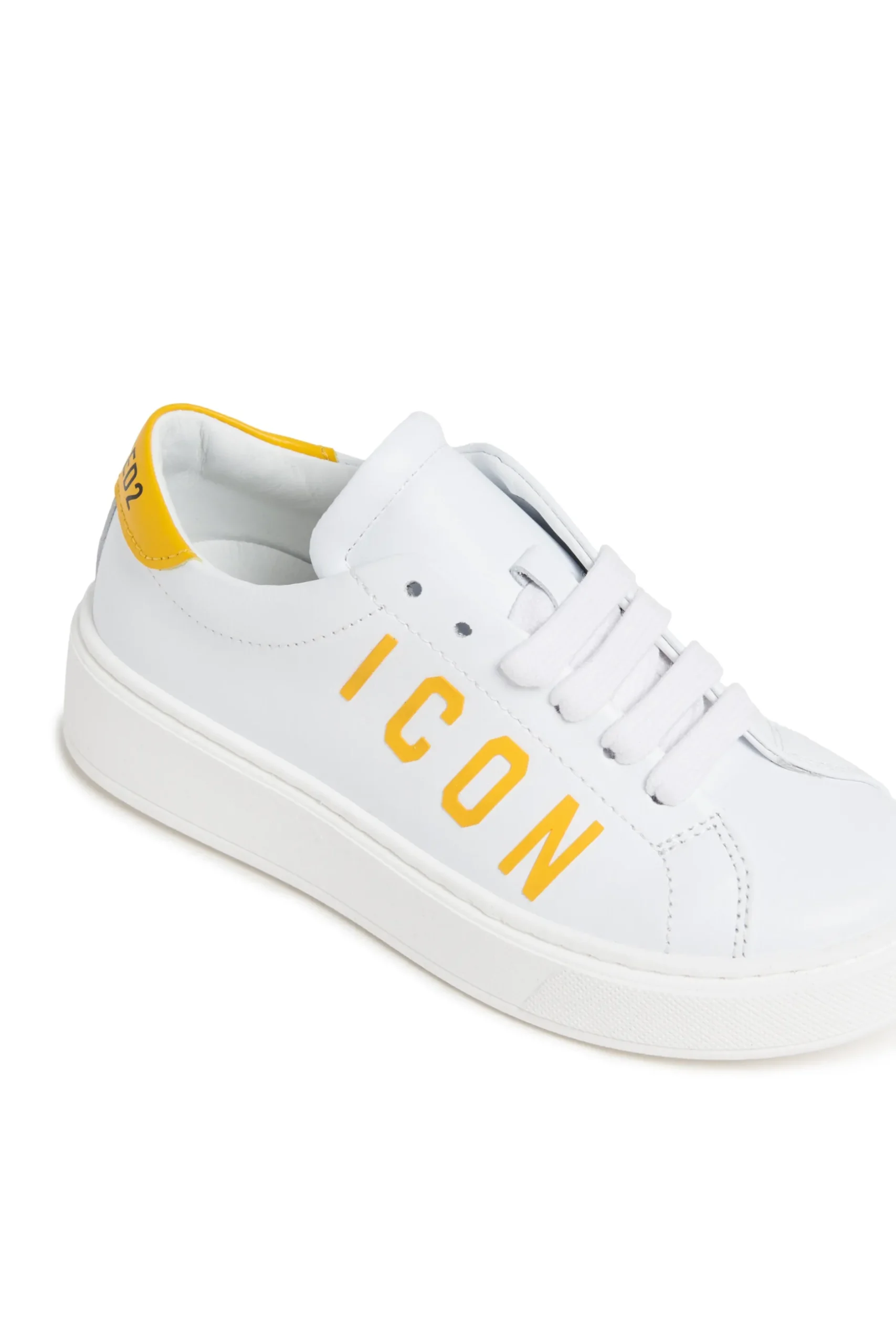 DSQUARED2 Leather low trainers with ICON logo | Bambino Sneakers | Sneakers