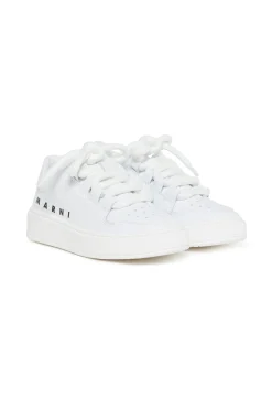 MARNI Leather low trainers with logo | Bambino Sneakers | Sneakers