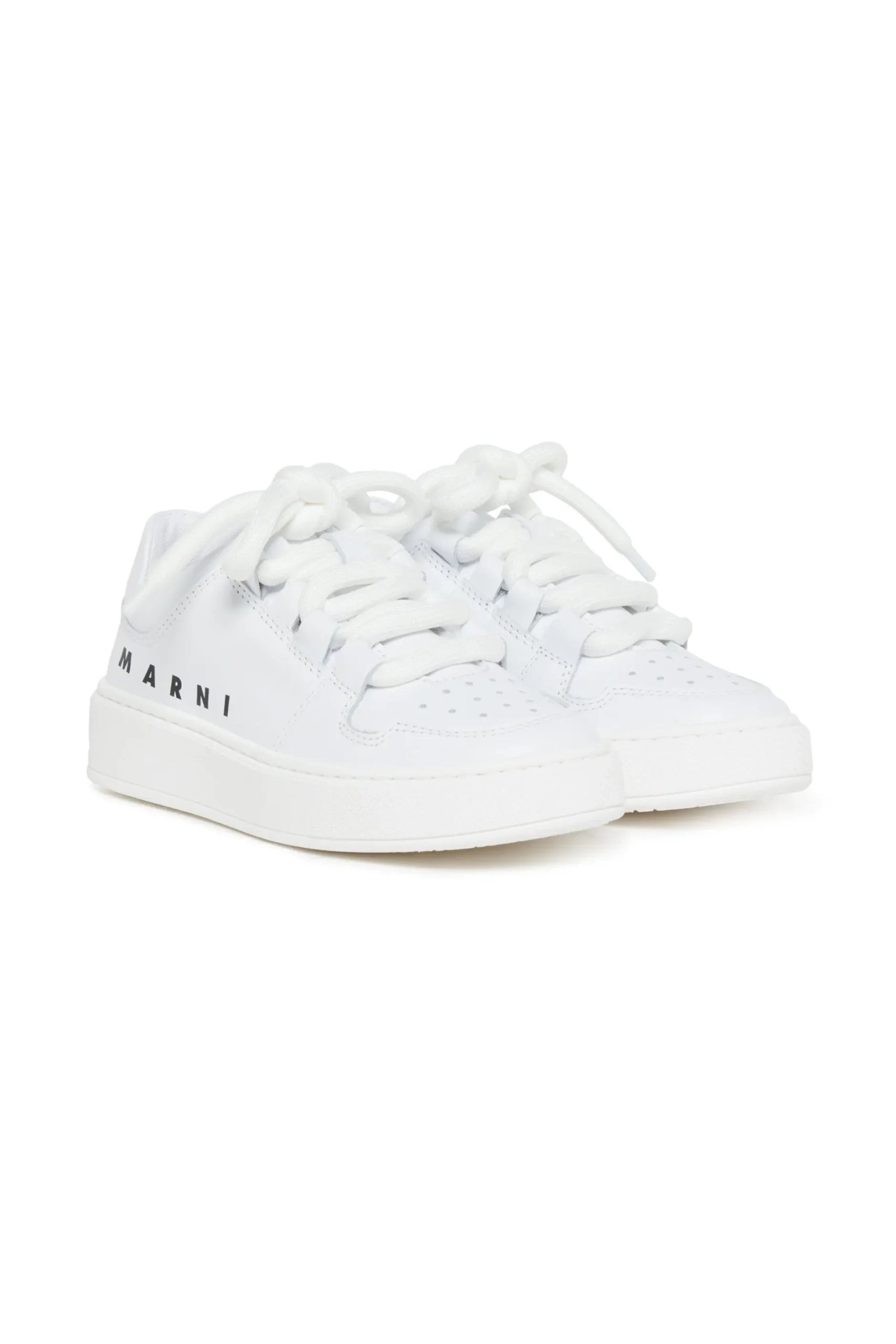 MARNI Leather low trainers with logo | Bambino Sneakers | Sneakers