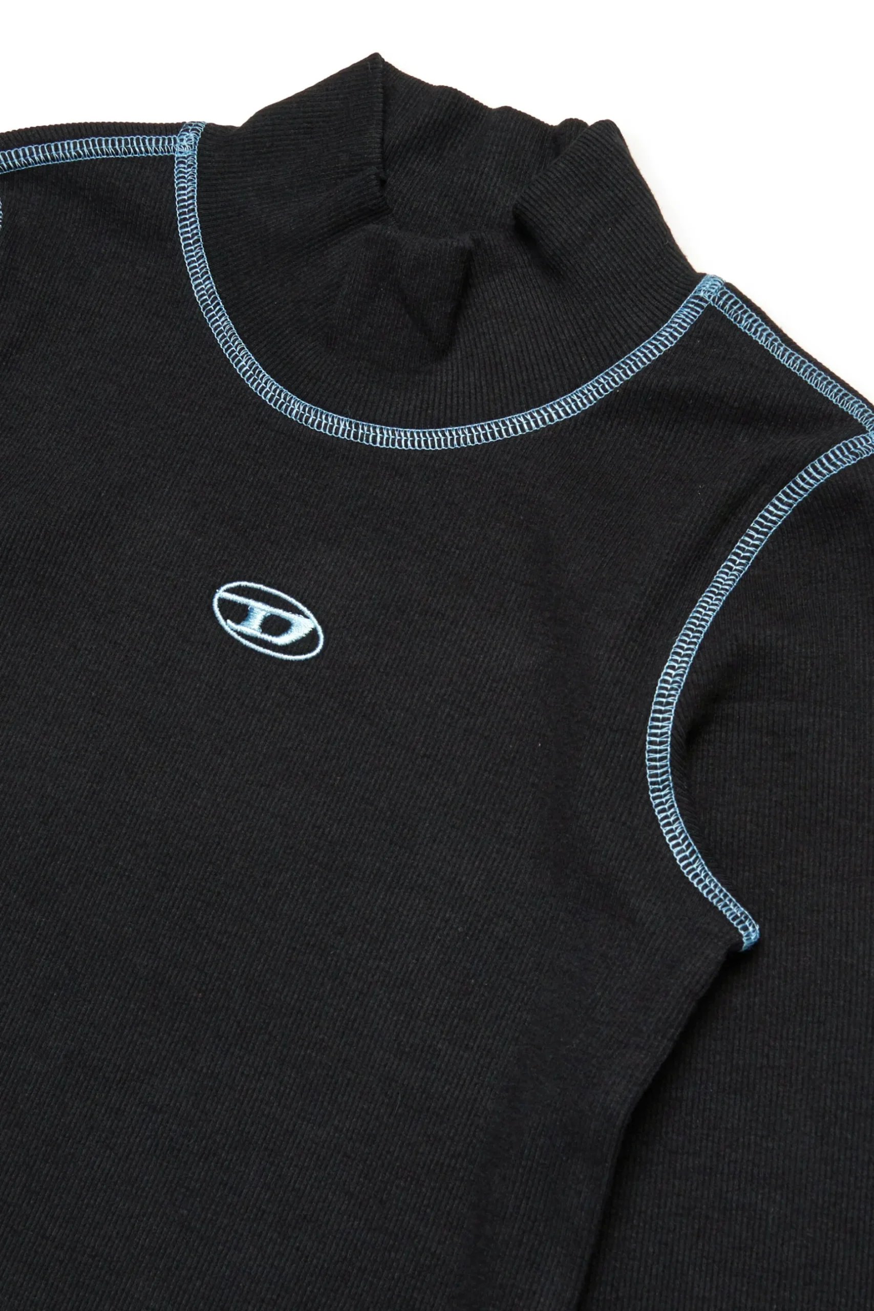 DIESEL Lupetto a costine con logo oval D | T-Shirts