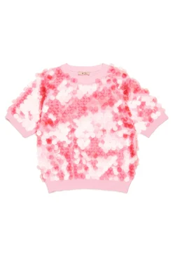 N°21 Maglia in cotone con maxi paillettes | Maglieria
