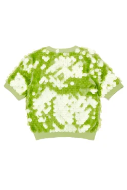 N°21 Maglia in cotone con maxi paillettes | Maglieria