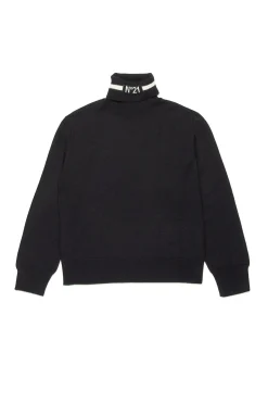 N°21 Maglione a collo alto in misto lana | Maglieria