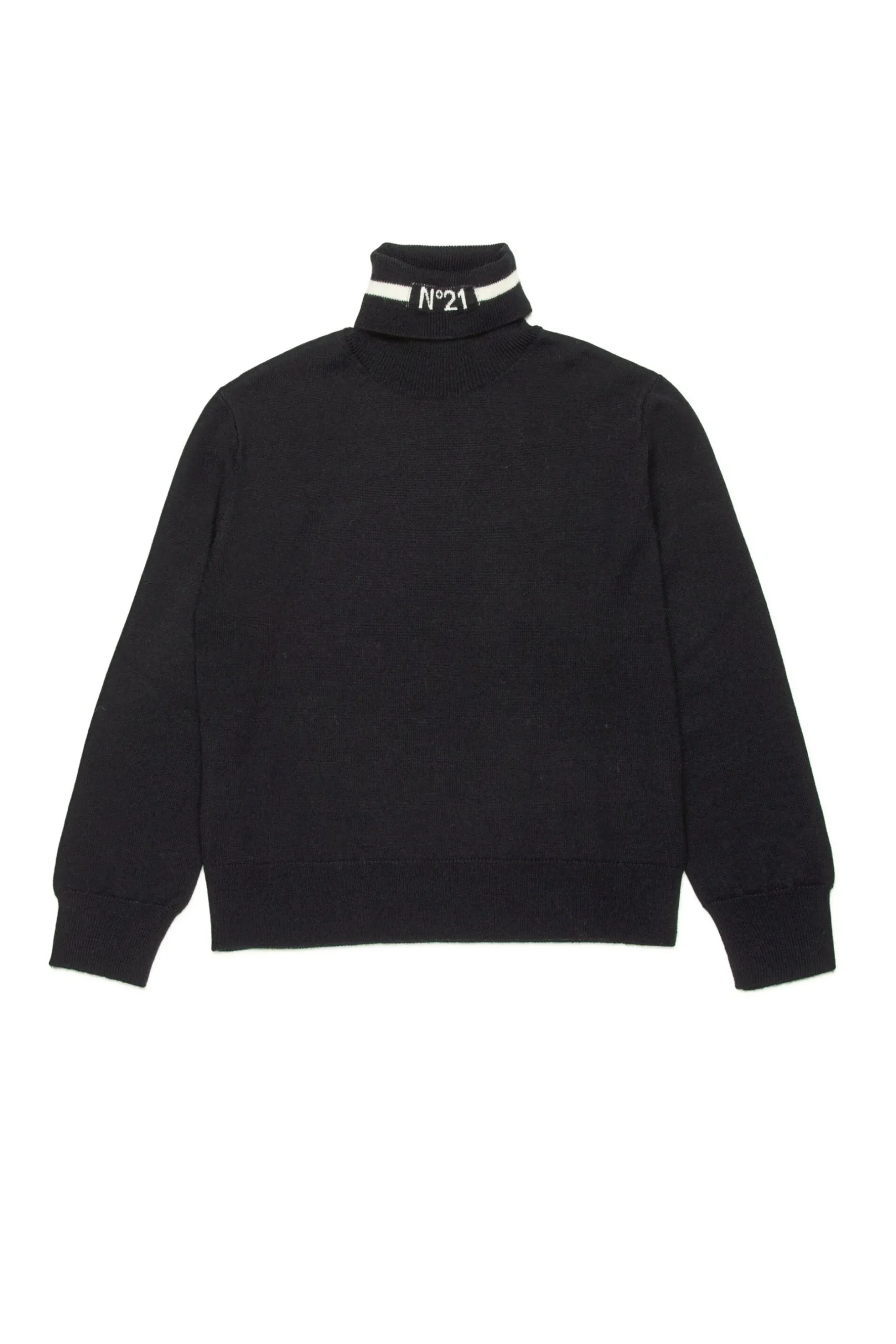 N°21 Maglione a collo alto in misto lana | Maglieria