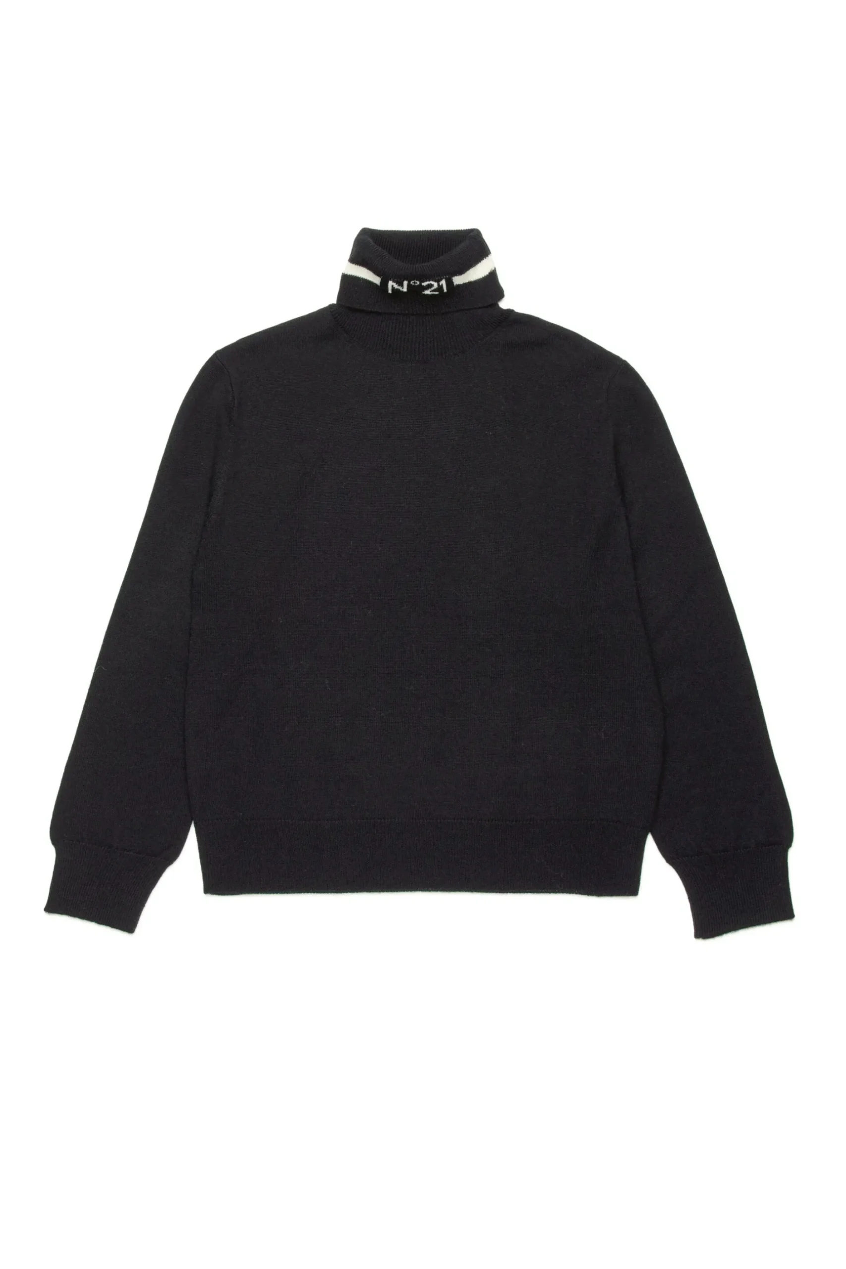 N°21 Maglione a collo alto in misto lana | Maglieria