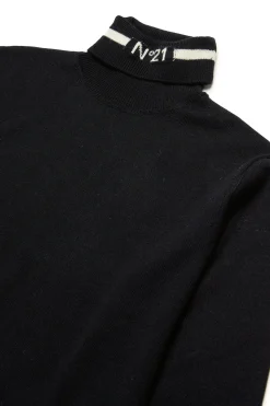 N°21 Maglione a collo alto in misto lana | Maglieria