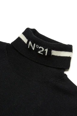 N°21 Maglione a collo alto in misto lana | Maglieria