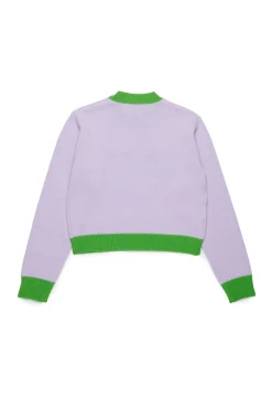MARNI Maglione girocollo in misto lana-cashmere colorblock | Bambino Maglieria | Logomania