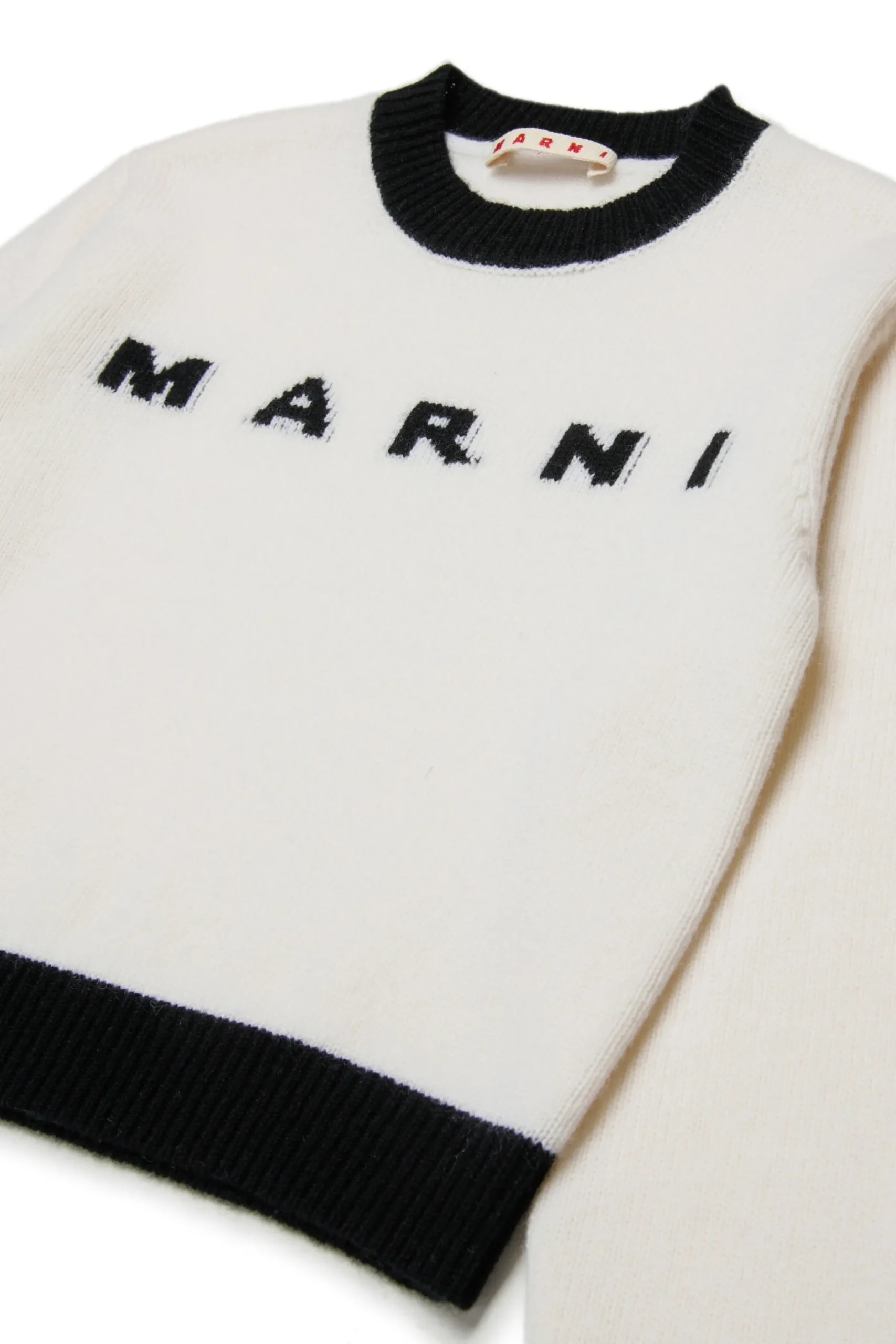 MARNI Maglione girocollo in misto lana-cashmere colorblock | Bambino Maglieria | Logomania