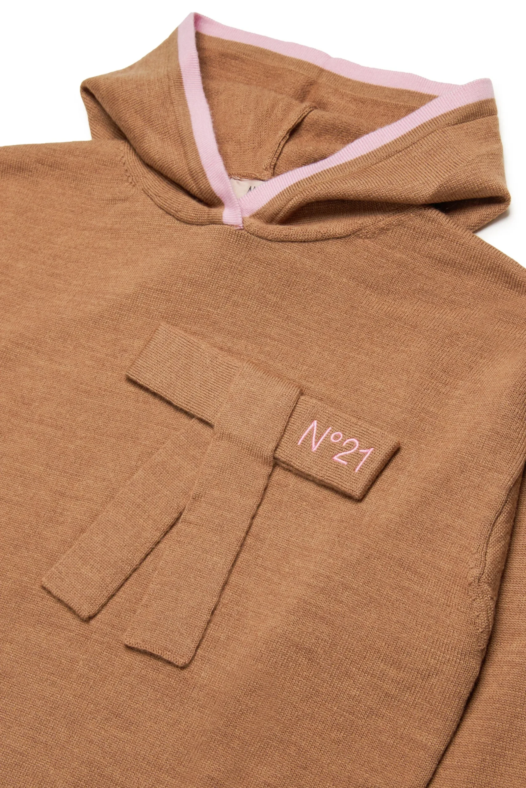 N°21 Maglione in misto lana con cappuccio | Maglieria