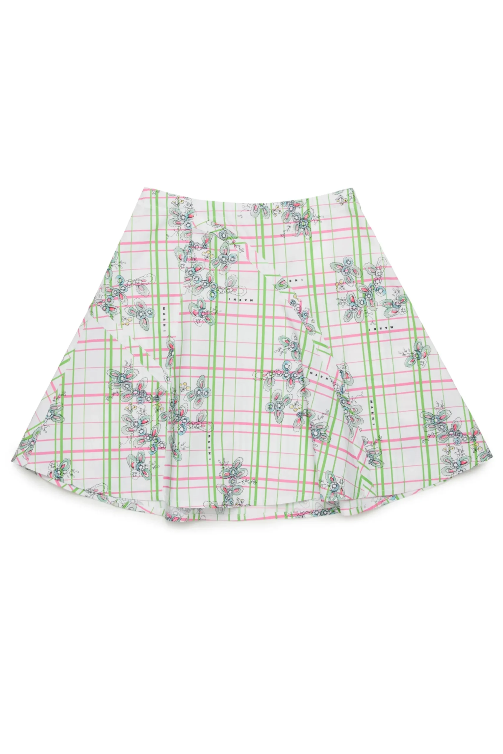 MARNI Minigonna in popeline allover Greenhouse | Gonne