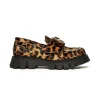 DSQUARED2 Mocassini in pelle leopardata | Stivali E Anfibi | Anfibi E Stivali