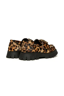 DSQUARED2 Mocassini in pelle leopardata | Stivali E Anfibi | Anfibi E Stivali