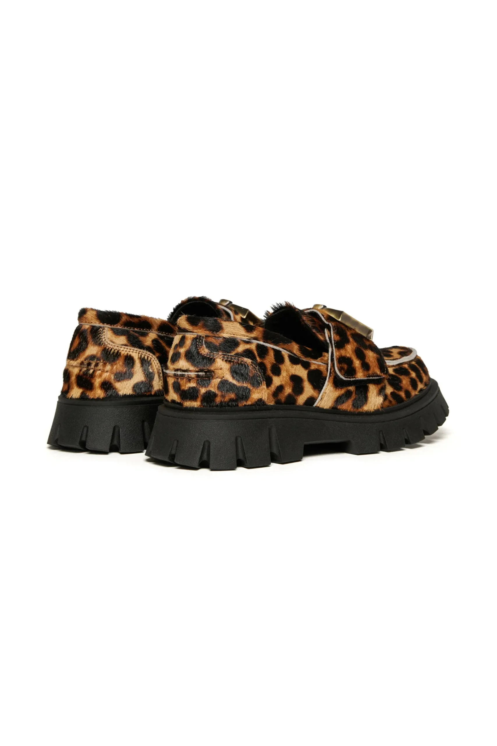 DSQUARED2 Mocassini in pelle leopardata | Stivali E Anfibi | Anfibi E Stivali