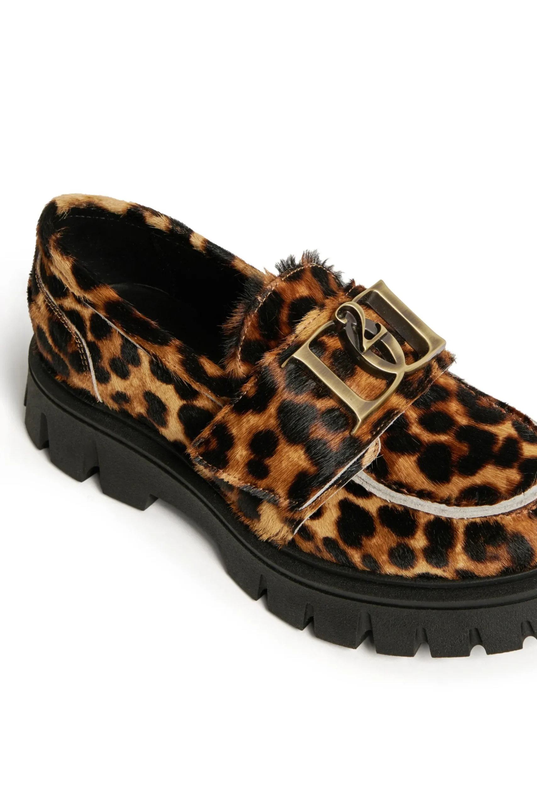 DSQUARED2 Mocassini in pelle leopardata | Stivali E Anfibi | Anfibi E Stivali