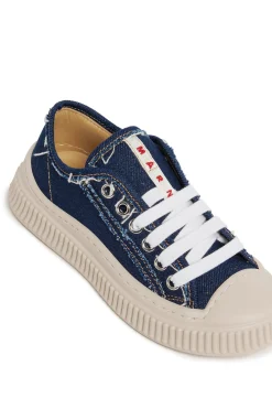 MARNI Pablo low trainers in denim with patch | Bambino Sneakers | Sneakers