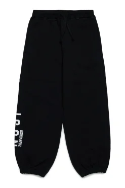 DSQUARED2 Pantaloni baggy in felpa con logo ICON | Bambino Pantaloni | Activewear