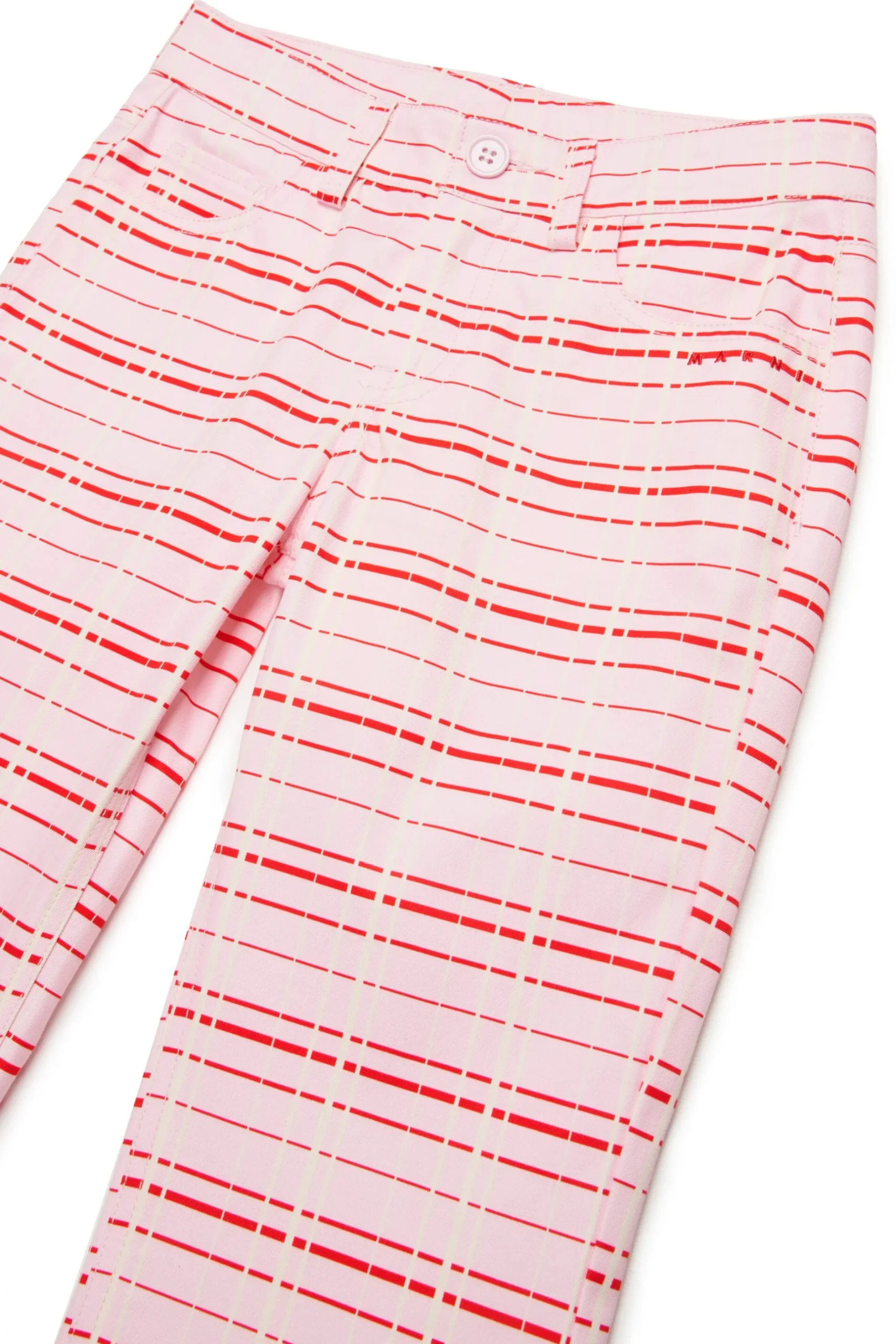 MARNI Pantaloni bootcut allover Check | Pantaloni
