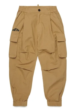 DSQUARED2 Pantaloni cargo in cotone ripstop | Bambino Pantaloni