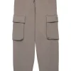 DIESEL Pantaloni cargo in felpa con logo Oval D | Bambino Pantaloni