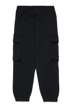 DIESEL Pantaloni cargo in felpa con logo Oval D | Bambino Pantaloni
