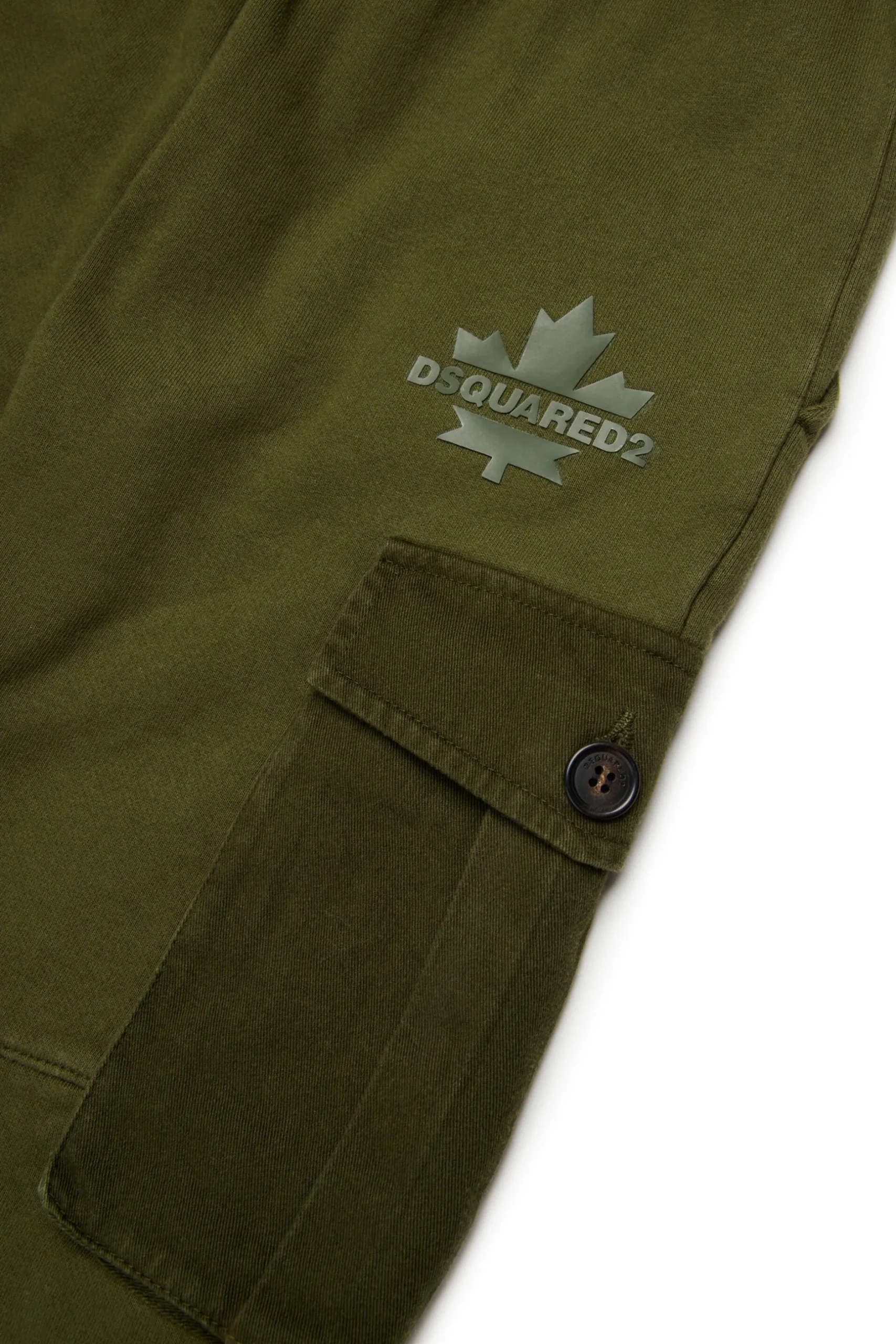 DSQUARED2 Pantaloni cargo in felpa con Maple Leaf | Bambino Pantaloni