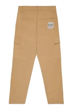N°21 Pantaloni cargo in gabardina | Bambino Pantaloni