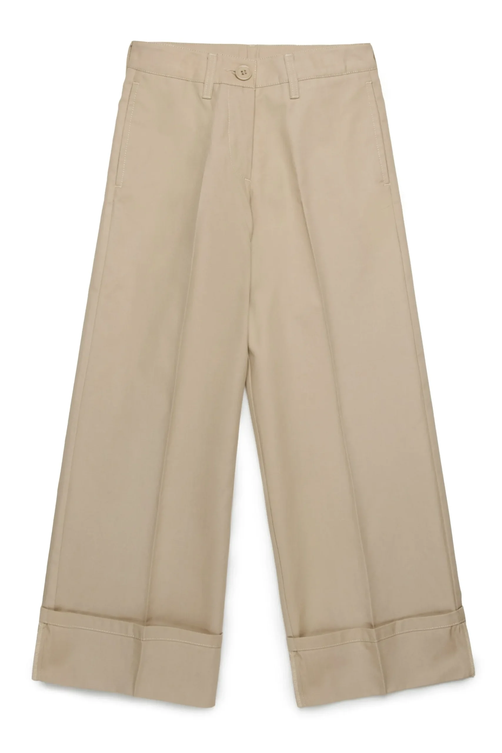 MARNI Pantaloni chino in gabardina con pieghe | Bambino Pantaloni | Party Looks