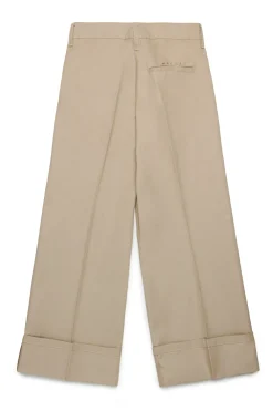 MARNI Pantaloni chino in gabardina con pieghe | Bambino Pantaloni | Party Looks