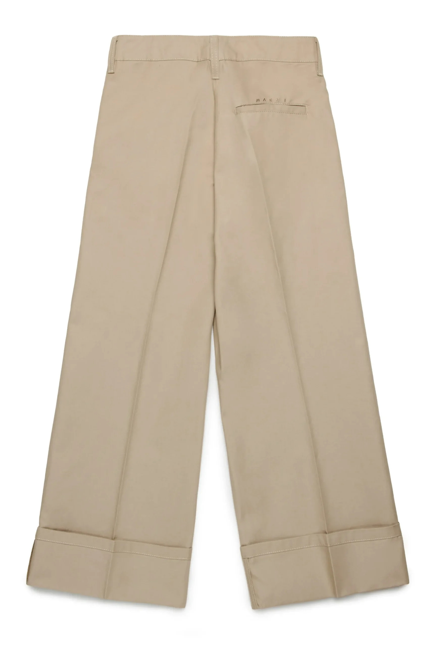 MARNI Pantaloni chino in gabardina con pieghe | Bambino Pantaloni | Party Looks
