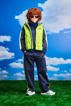 DIESEL Pantaloni effetto triacetato colorblock | Bambino Activewear | Activewear