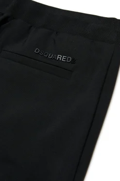 DSQUARED2 Pantaloni evening in fresco di lana e satin | Bambino Pantaloni | Pantaloni